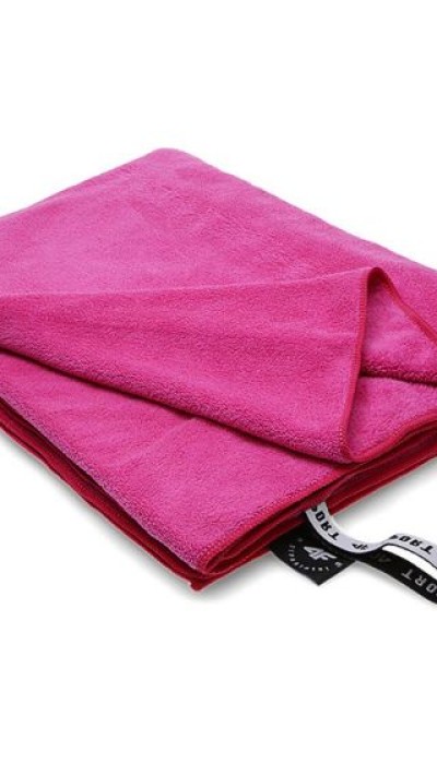 4F Αθλητική πετσέτα με μικροΪνες που στεγνώνει γρήγορα  φουξ 80*130εκ.